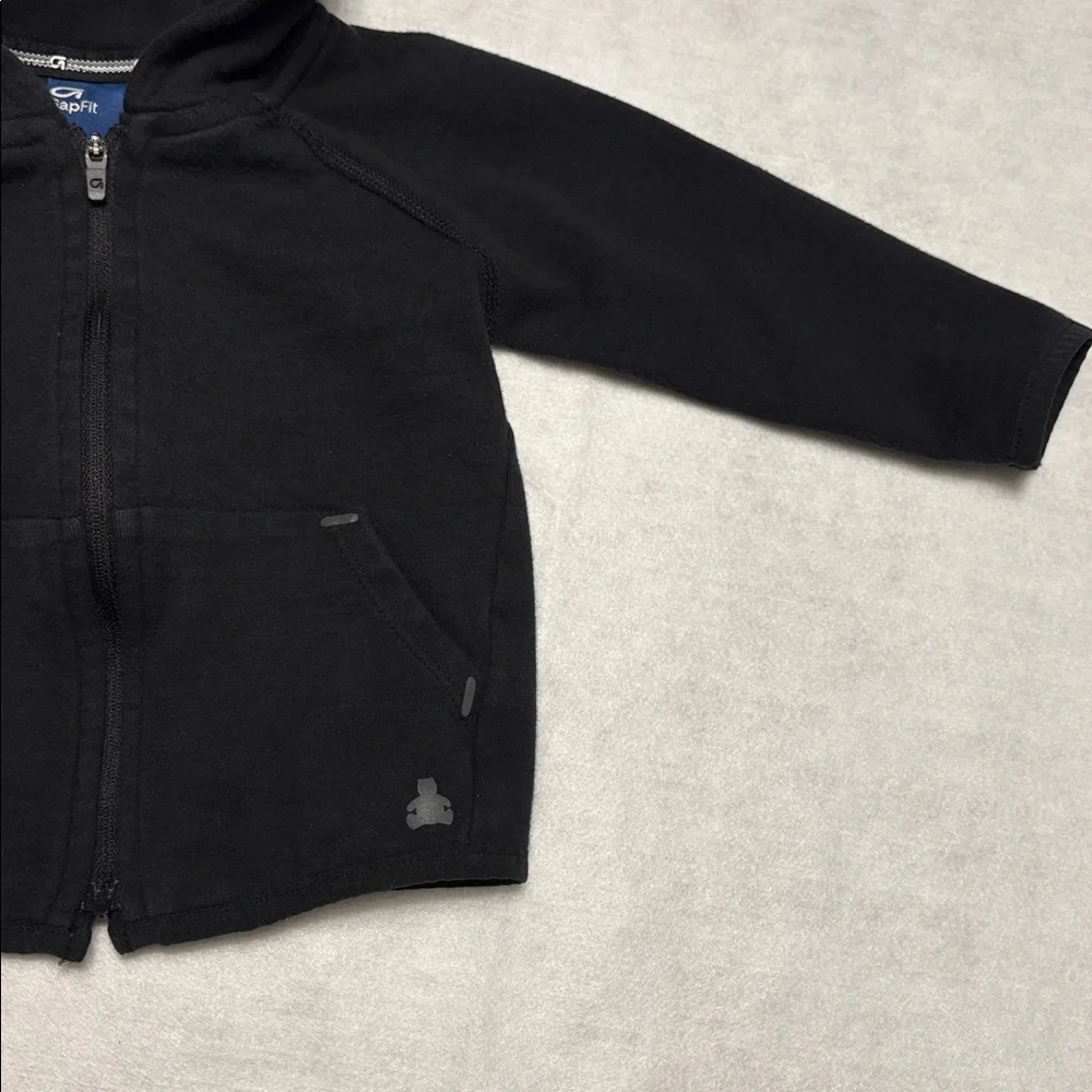 GAP Kids 12-18 mo Classic Black Zip-Up Hoodie